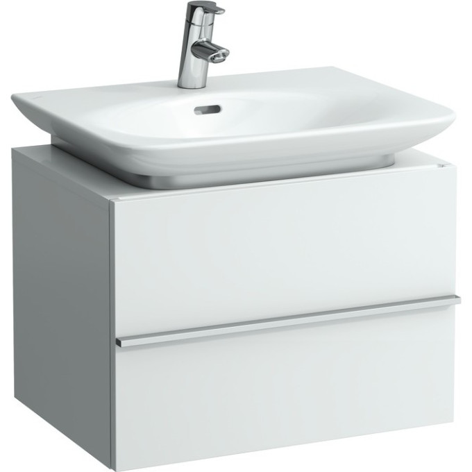 Шкафчик под раковину LAUFEN CASE FOR PALACE 8.1070.2/3, 2 выдвижных ящика, глянцевый белый 4.0120.2.075.475.1
